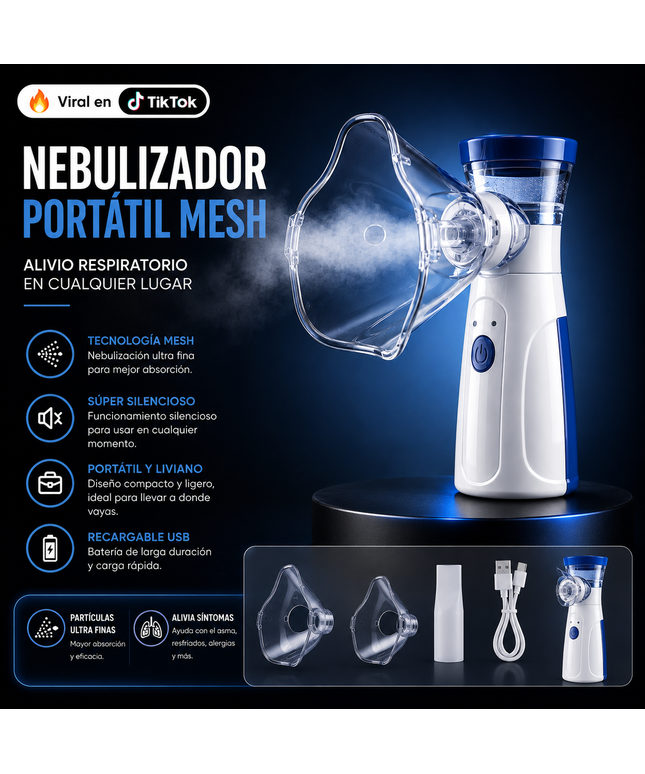 NEBULIZADOR PORTATIL MESH