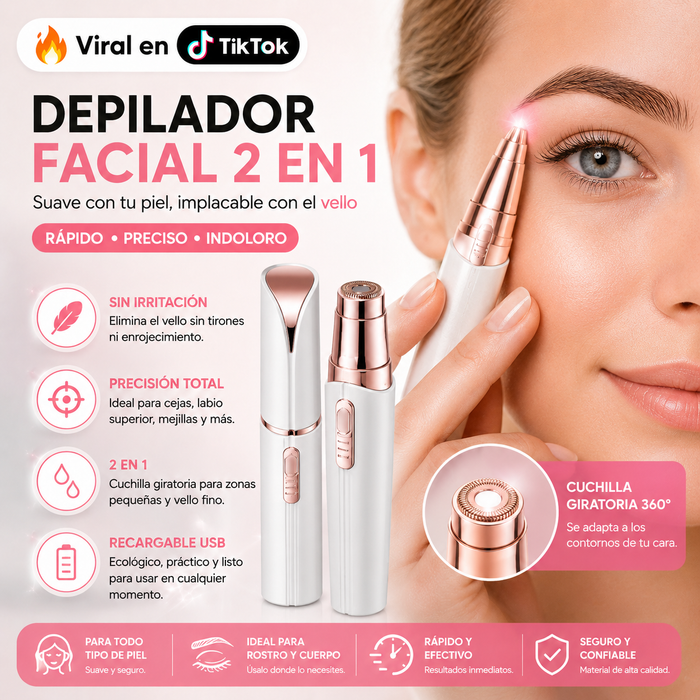 DEPILADOR FACIAL 2 EN 1