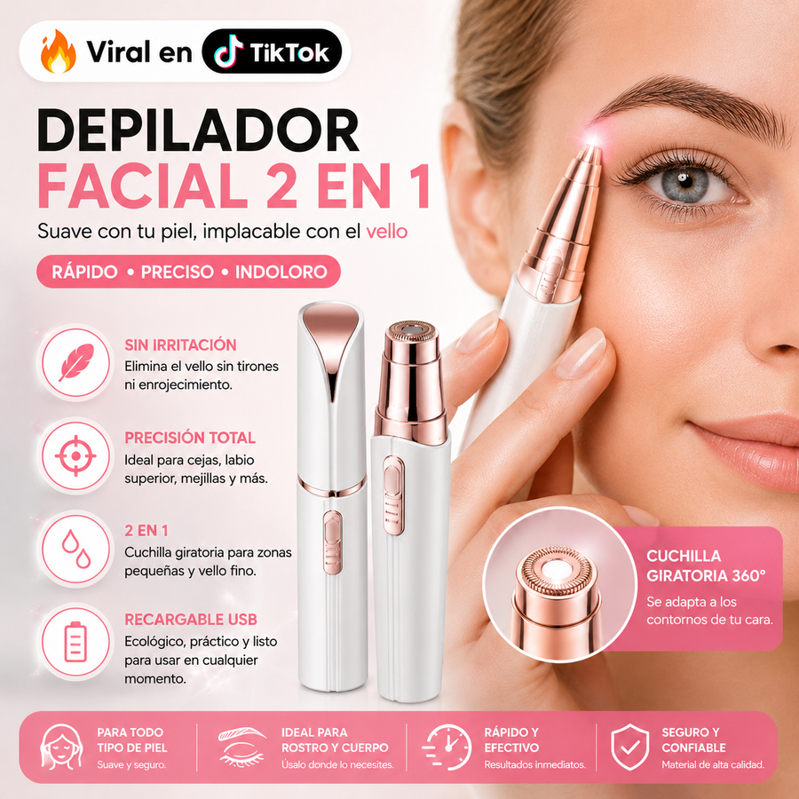 DEPILADOR FACIAL 2 EN 1